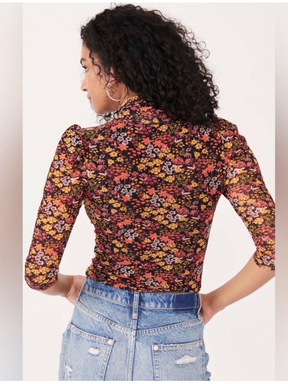 Free People Gather Tee Twyla Ditsy Floral - Picture 8 of 8
